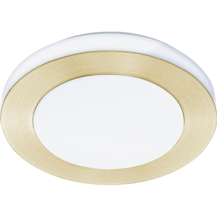 LED Plafondi Eglo Carpi Ø30cm harjattu messinki valkoinen