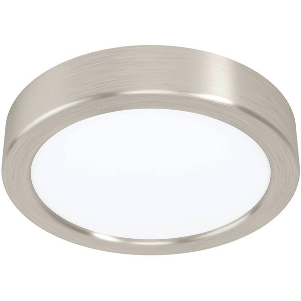 LED Plafondi Eglo Fueva 5 Ø16cm 3000K harjattu teräs pinta asennettava