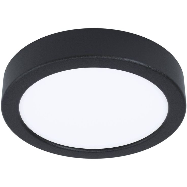 LED Plafondi Eglo Fueva 5 Ø16cm 4000K musta pinta asennettava