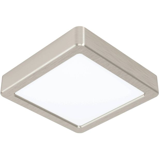 LED Plafondi Eglo Fueva 5 16x16cm 3000K harjattu teräs pinta asennettava