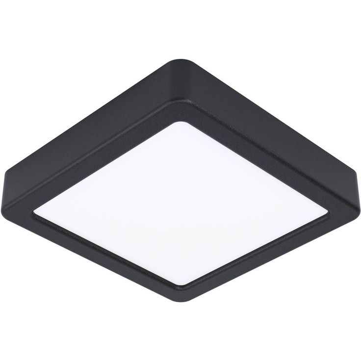 LED Plafondi Eglo Fueva 5 16x16cm 3000K musta pinta asennettava