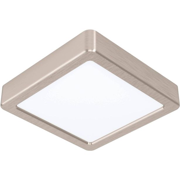 LED Plafondi Eglo Fueva 5 16x16cm 4000K harjattu teräs pinta asennettava