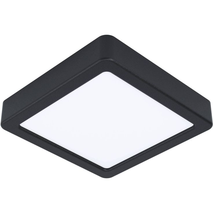 LED Plafondi Eglo Fueva 5 16x16cm 4000K musta pinta asennettava