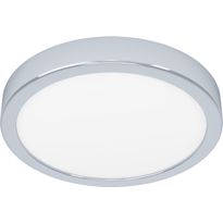 LED-Plafondi Eglo Fueva 5, 17W, Ø21cm, IP44, kromi/valkoinen