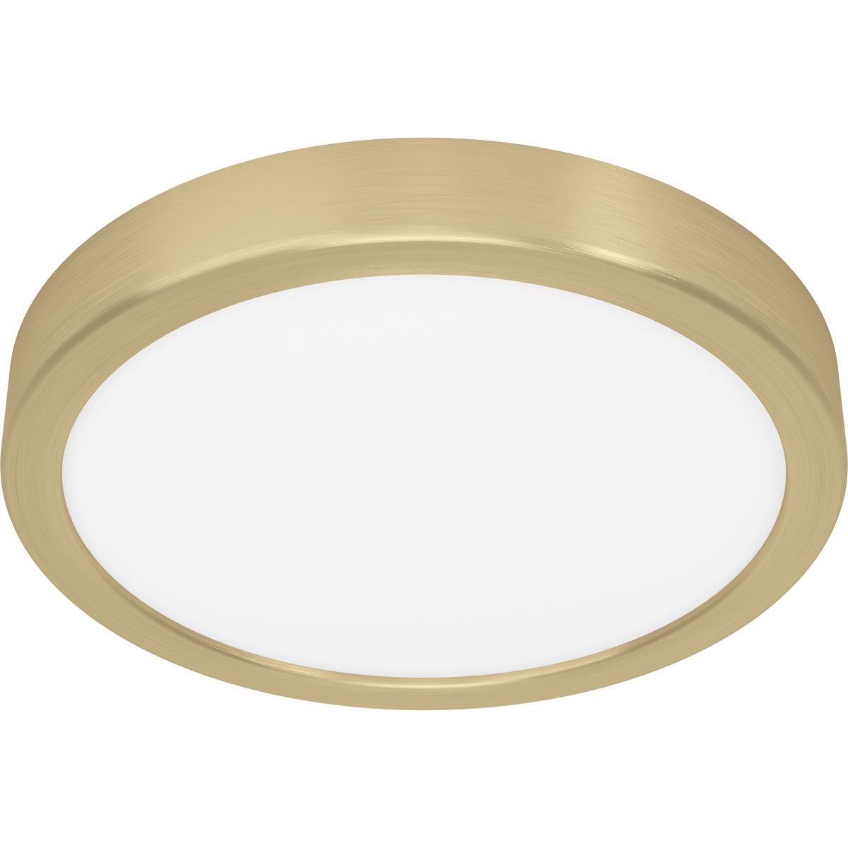 LED-Plafondi Eglo Fueva 5, 17W, Ø21cm, harjattu messinki/valkoinen