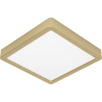 LED-Plafondi Eglo Fueva 5, harjattu messinki/valkoinen, eri kokoja
