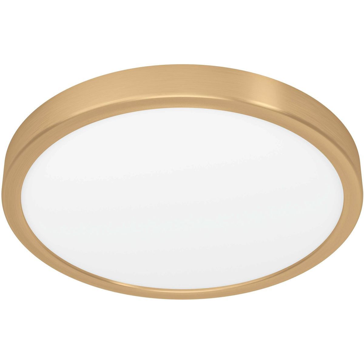 LED-Plafondi Eglo Fueva 5, 20.5W, Ø28,5cm, harjattu messinki/valkoinen