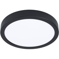 LED-Plafondi Eglo Fueva 5, 3000K, musta, pyöreä, pinta-asennettava, himmennin, vaihdettava LED, eri kokoja