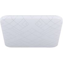 LED-Plafondi Eglo Rende, 19.5W, 38x38cm, valkoinen/hopea