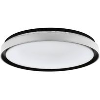 LED-Plafondi Eglo Seluci, Ø49cm, musta