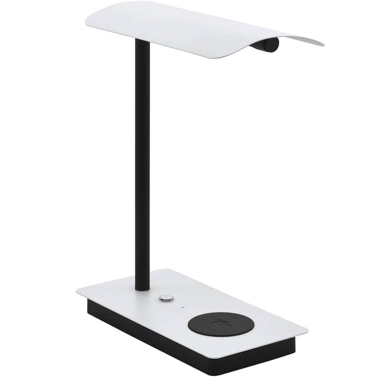 LED Pöytävalaisin Eglo Arenaza valkoinen/musta himmennin langaton latausalusta