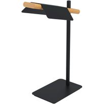LED-Pöytävalaisin Eglo Ermua, 50,5cm, musta/puu