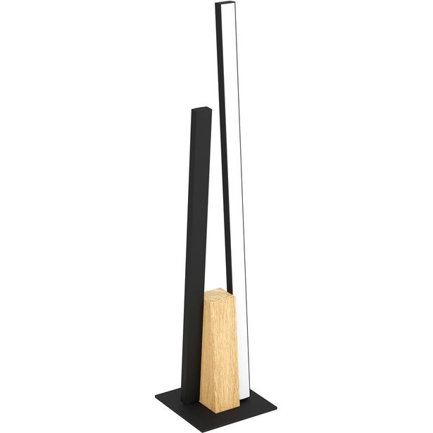 LED Pöytävalaisin Eglo Panagria 6 8W 7 5x4 5x45 5cm musta puu