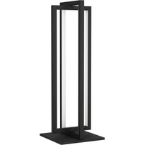 LED-Pöytävalaisin Eglo Siberia, 15.5W, 16x16x43cm, kaukosäädin, musta/valkoinen