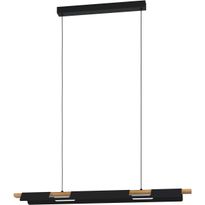 LED-Riippuvalaisin Eglo Ermua, 100cm, musta/puu