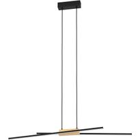 LED-Riippuvalaisin Eglo Panagria, 2x13W, 93,5x7,5cm, musta/puu