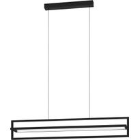 LED-Riippuvalaisin Eglo Siberia, 34W, 78x16cm, kaukosäädin, musta/valkoinen