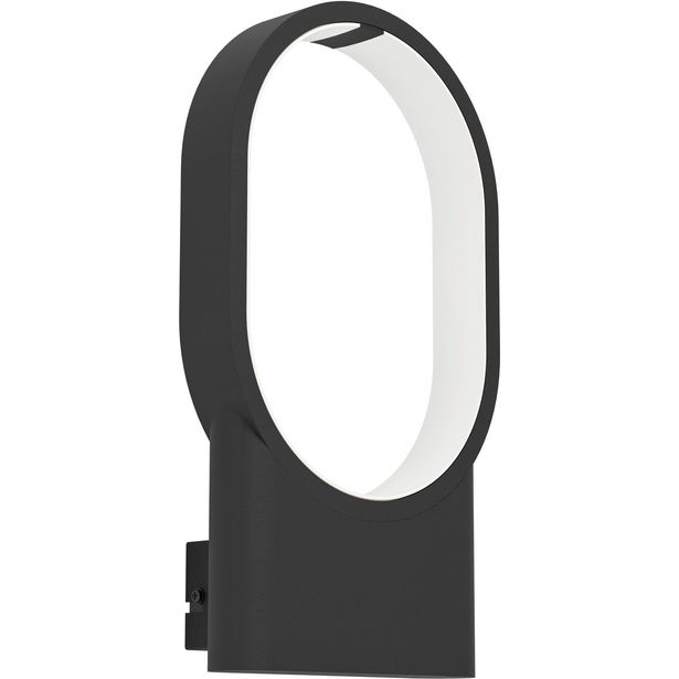 LED Seinävalaisin Eglo Codriales 10 8W 18x32cm musta valkoinen