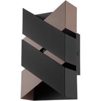 LED-Seinävalaisin Eglo Gurare, 12,5x24cm, musta/ruskea