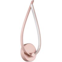 LED-Seinävalaisin Palozza, 42,5cm, ruusukulta