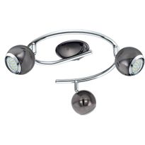 LED-Spottivalaisin Eglo Bimeda, 3-osainen, musta/nikkeli