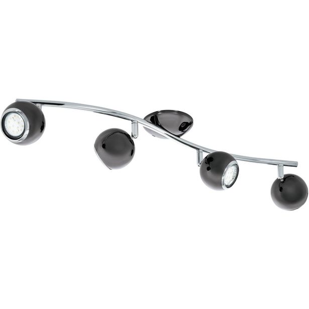 LED Spottivalaisin Eglo Bimeda 64cm musta/nikkeli