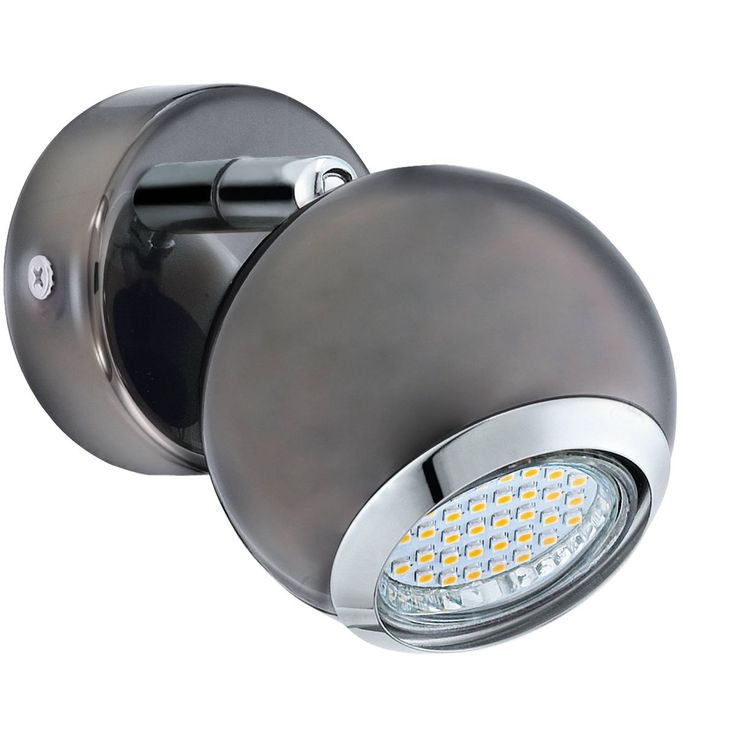 LED Spottivalaisin Eglo Bimeda Ø7cm musta/nikkeli