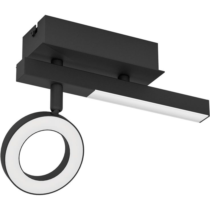 LED Spottivalaisin Eglo Cardillio 2 2 2W 22 5x6 5x16 5cm musta valkoinen