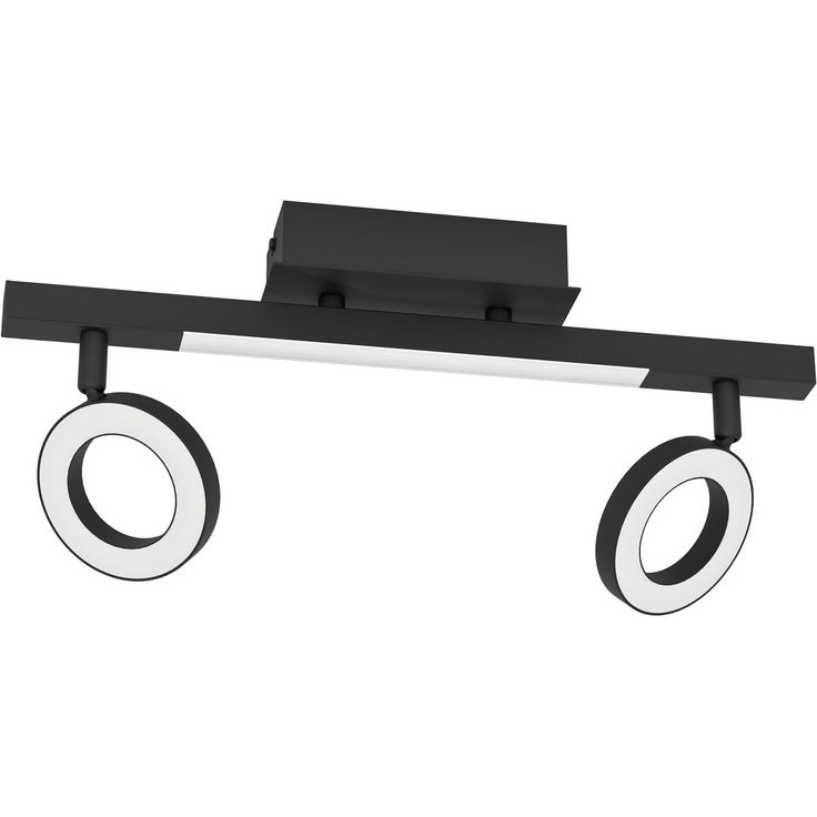 LED Spottivalaisin Eglo Cardillio 2 2 osainen 38 5x8 5x17 5cm musta valkoinen 