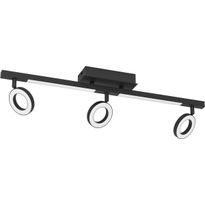 LED-Spottivalaisin Eglo Cardillio 2, 3-osainen, 38,5x8,5x17,5cm, musta/valkoinen 