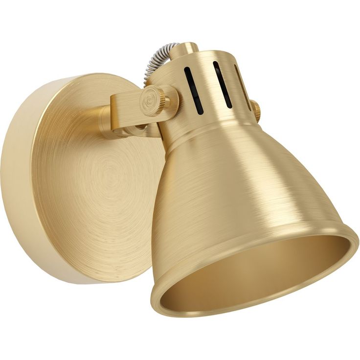 LED Spottivalaisin Eglo Seras 3W Ø10cm harjattu messinki kulta