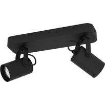 LED-Spottivalaisin Eglo Sorego, 2-osainen, 28x10x12cm, musta