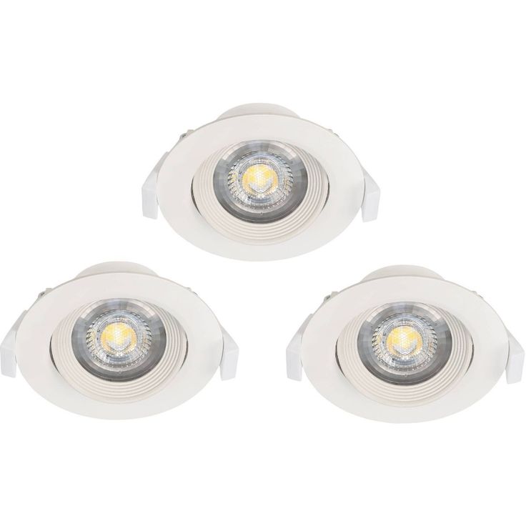 LED Upotettava alasvalosetti Eglo Sartiano 3x5W Ø9cm valkoinen