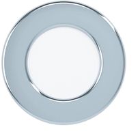 LED-Upotettava plafondi Eglo Fueva 5, Ø8,6cm, 4000K, kromi, pyöreä