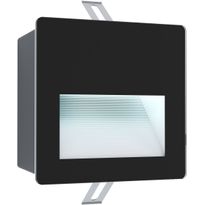 LED-Upotettava ulkovalaisin Eglo Aracena, 14x14cm, musta