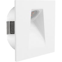 LED-Upotettava porrasvalaisin Eglo Mecinos, 8x8cm, valkoinen, Verkkokaupan poistotuote