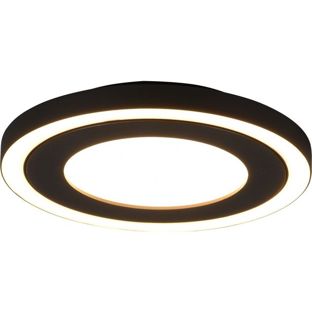 LED-kattovalaisin Trio Carus 3000K pyöreä mattamusta eri kokoja