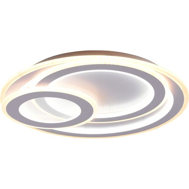 LED-kattovalaisin Trio Mita Ø50cm mattavalkoinen