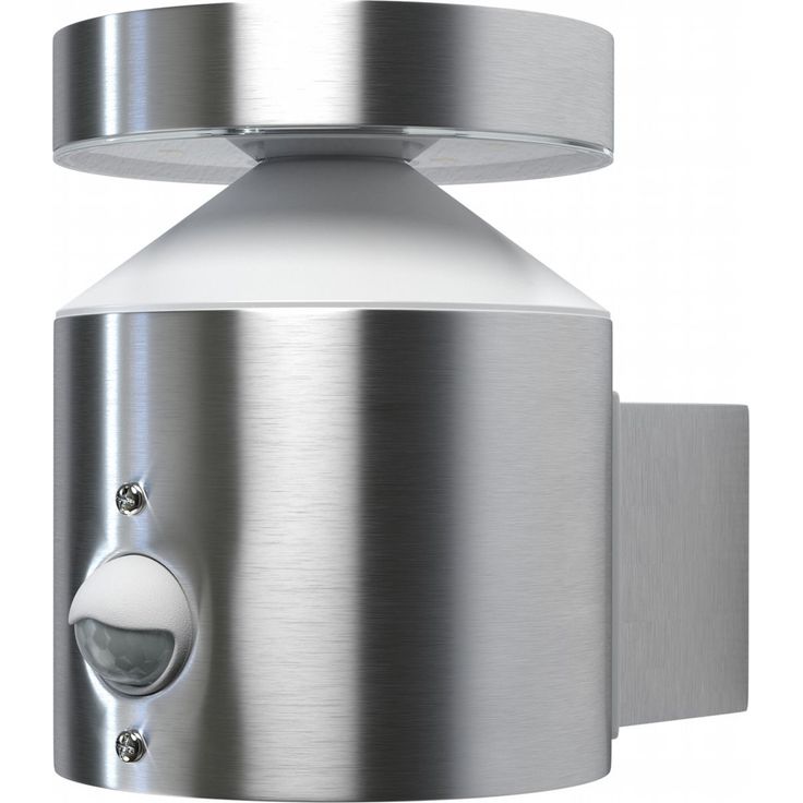 LED-seinävalaisin Ledvance Endura Style Cylinder Wall 6W, teräs, liiketunnistin