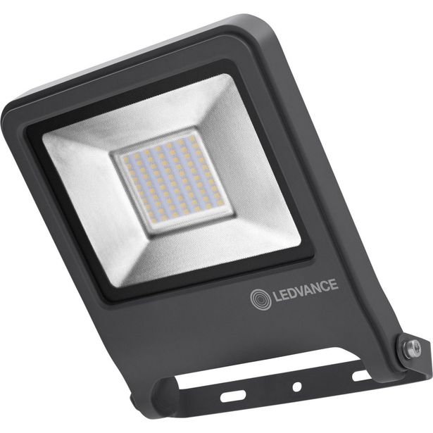 LED-valonheitin Ledvance Endura Flood 50W, 4000K, tummanharmaa