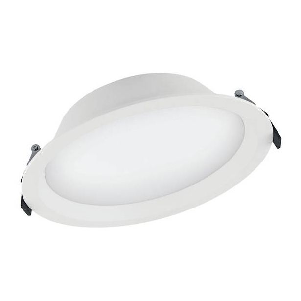 LED-alasvalo Ledvance DN200, Ø215mm, 4000K, IP44, valkoinen