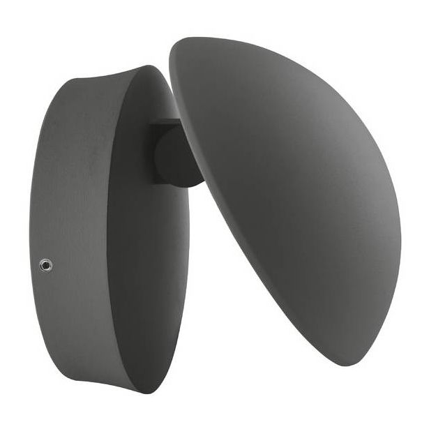 LED-ulkoseinävalaisin Ledvance Facade, Ø150mm, IP54, harmaa