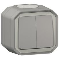 Sarjakytkin Legrand Plexo 10 A IP55 pinta, harmaa