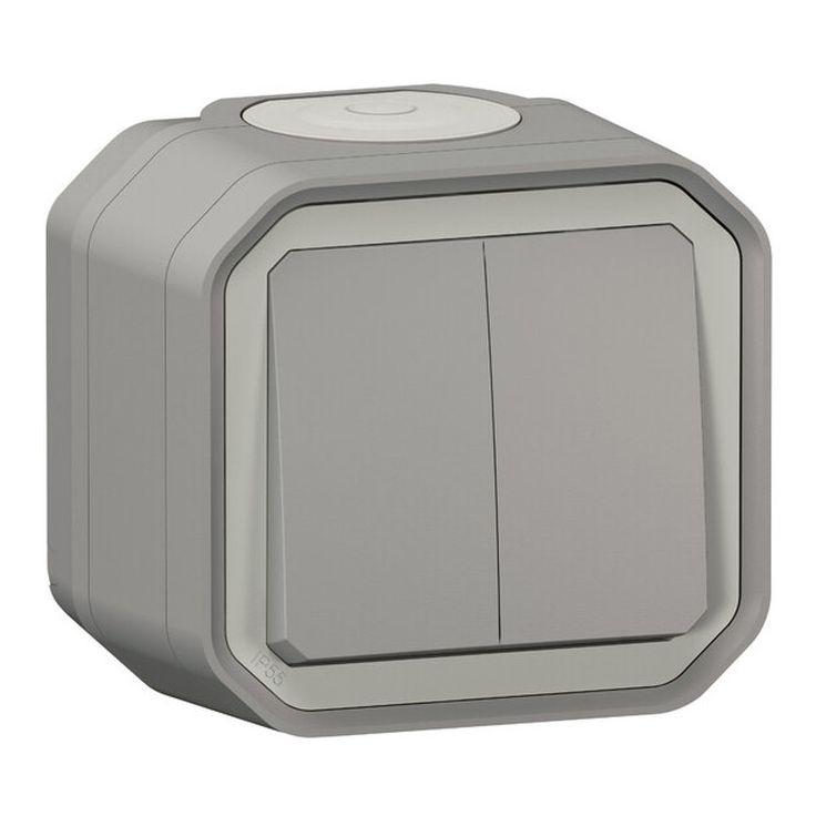 Sarjakytkin Legrand Plexo 10 A IP55 pinta, harmaa