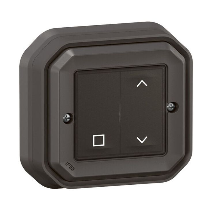 Langaton verhokytkin Legrand Plexo with Netatmo IP55 pinta, paristoton, antrasiitti