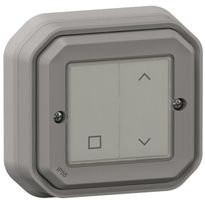 Langaton verhokytkin Legrand Plexo with Netatmo IP55 pinta, paristoton, harmaa