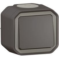 Vaihtokytkin/painike Legrand Plexo 10 A IP55 pinta, antrasiitti