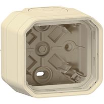 Pintakotelo Legrand Plexo 1-osainen IP55 2 kalvoläpivientiä, beige