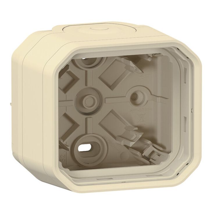 Pintakotelo Legrand Plexo 1-osainen IP55 2 kalvoläpivientiä, beige