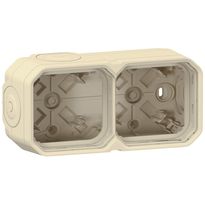 Pintakotelo Legrand Plexo 2-osainen IP55 4 kalvoläpivientiä, beige
